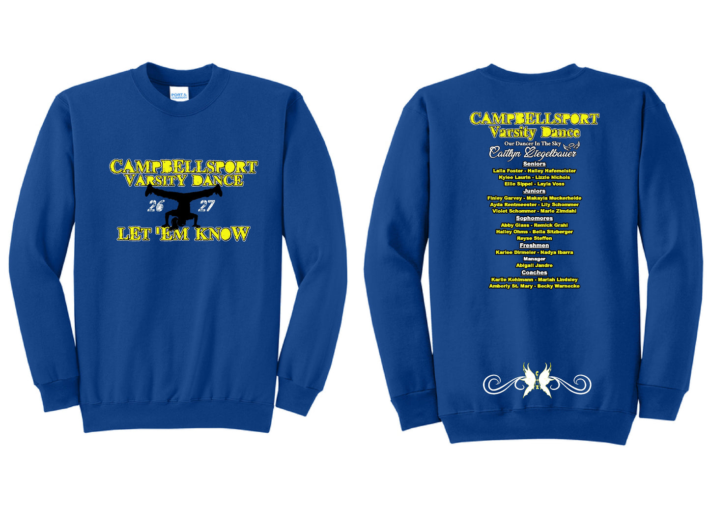 Cport Varsity Dance Crew Sweatshirt