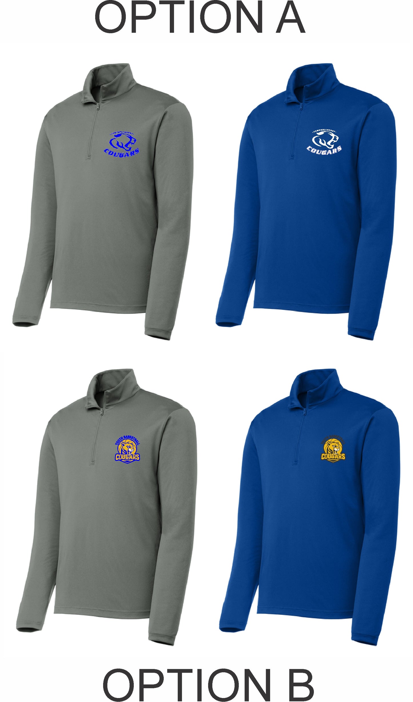 COUGAR BASKETBALL MENS 1/4 ZIP