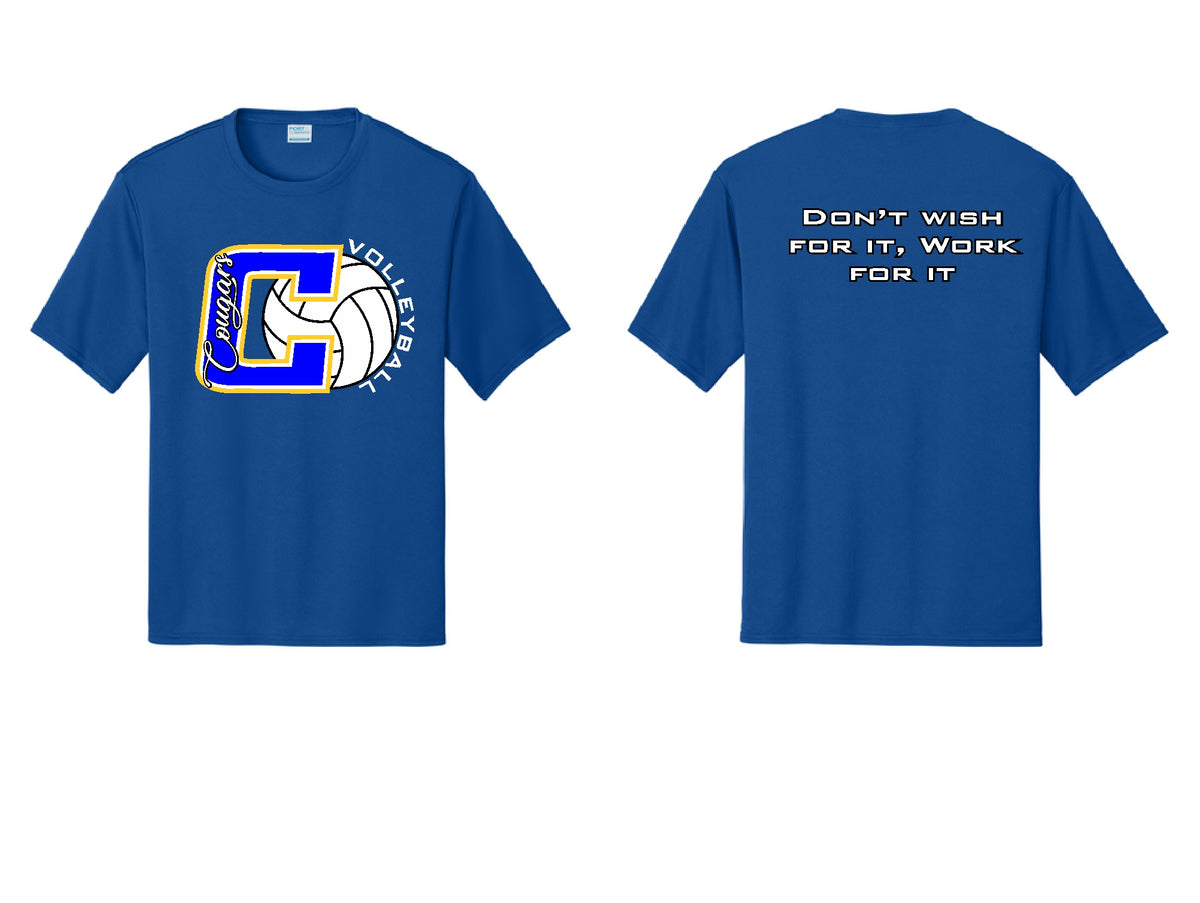 COUGAR VOLLEYBALL POLY TEE