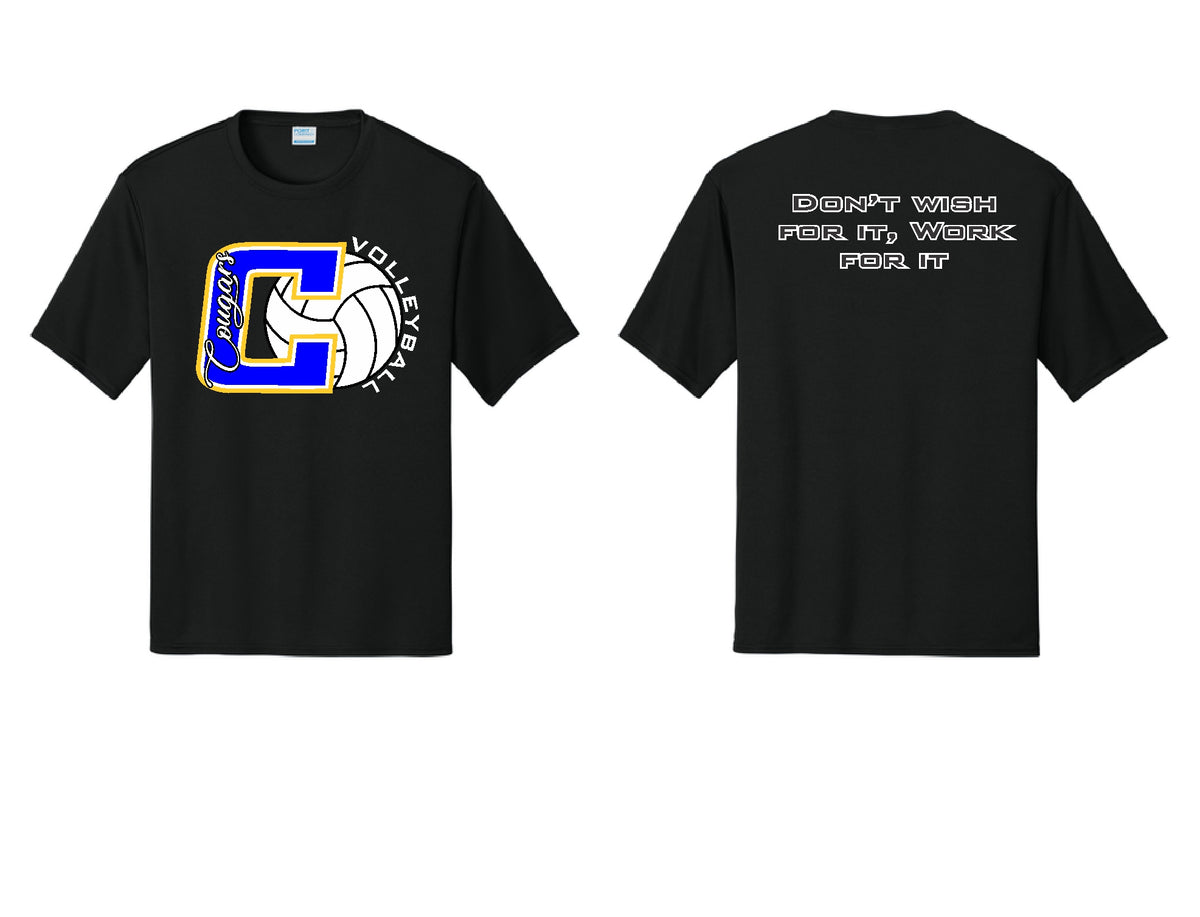 COUGAR VOLLEYBALL POLY TEE