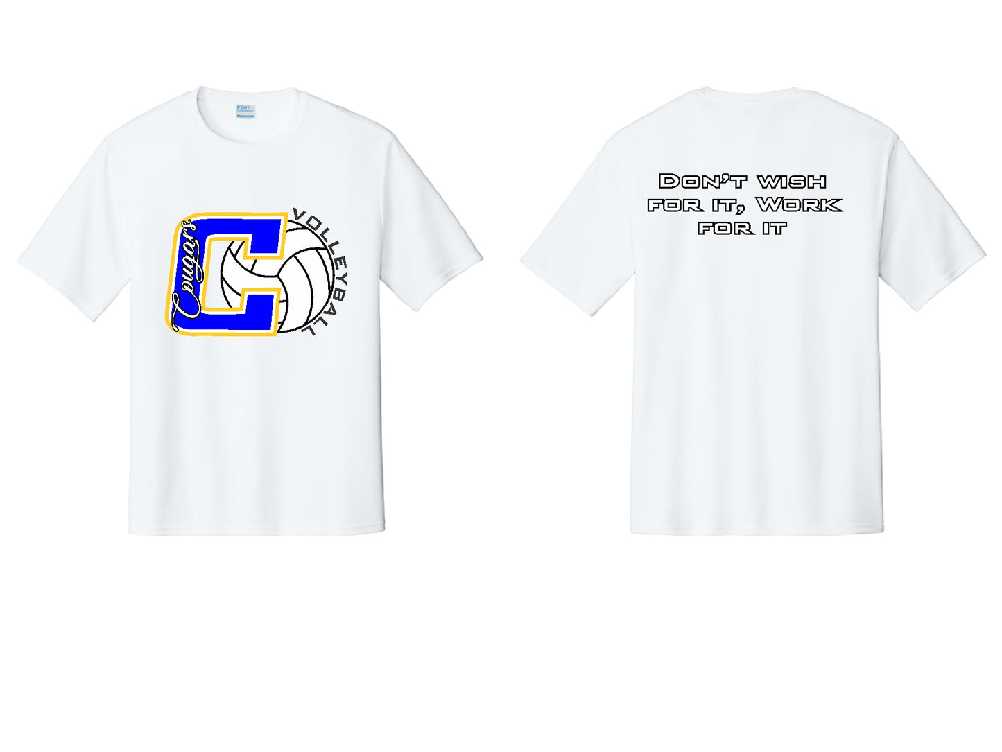 COUGAR VOLLEYBALL POLY TEE