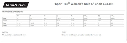 CAA Sport-Tek Ladies Shorts